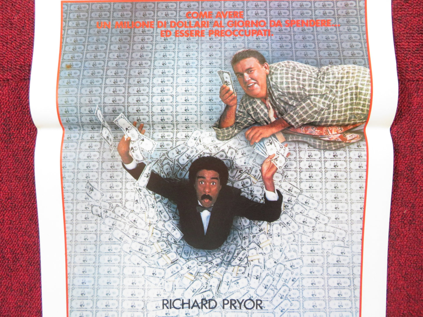 BREWSTER'S MILLIONS ITALIAN LOCANDINA POSTER RICHARD PRYOR JOHN CANDY 1985