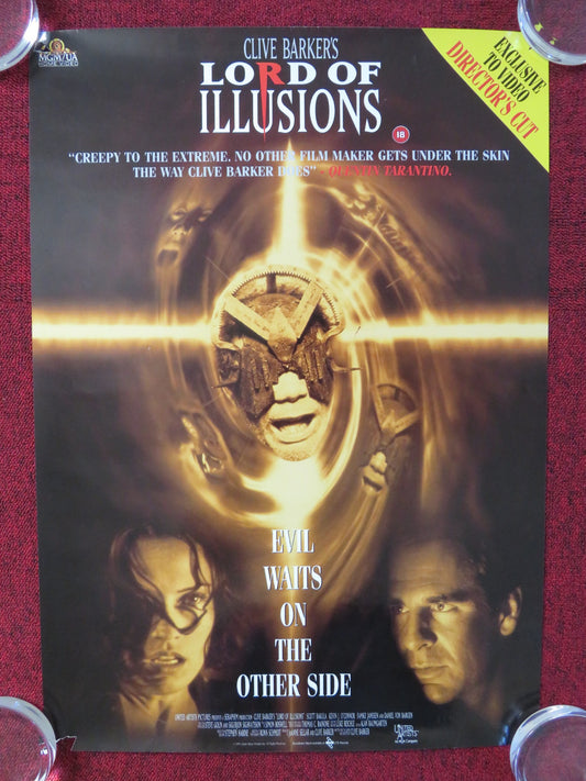 LORD OF ILLUSIONS VHS VIDEO POSTER CLIVE BARKER TREVOR EDMOND 1995