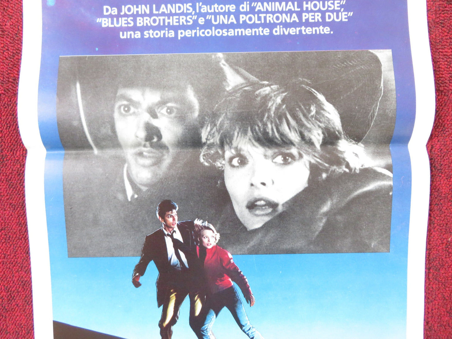 INTO THE NIGHT ITALIAN LOCANDINA POSTER JEFF GOLDBLUM MICHELLE PFEIFFER 1985