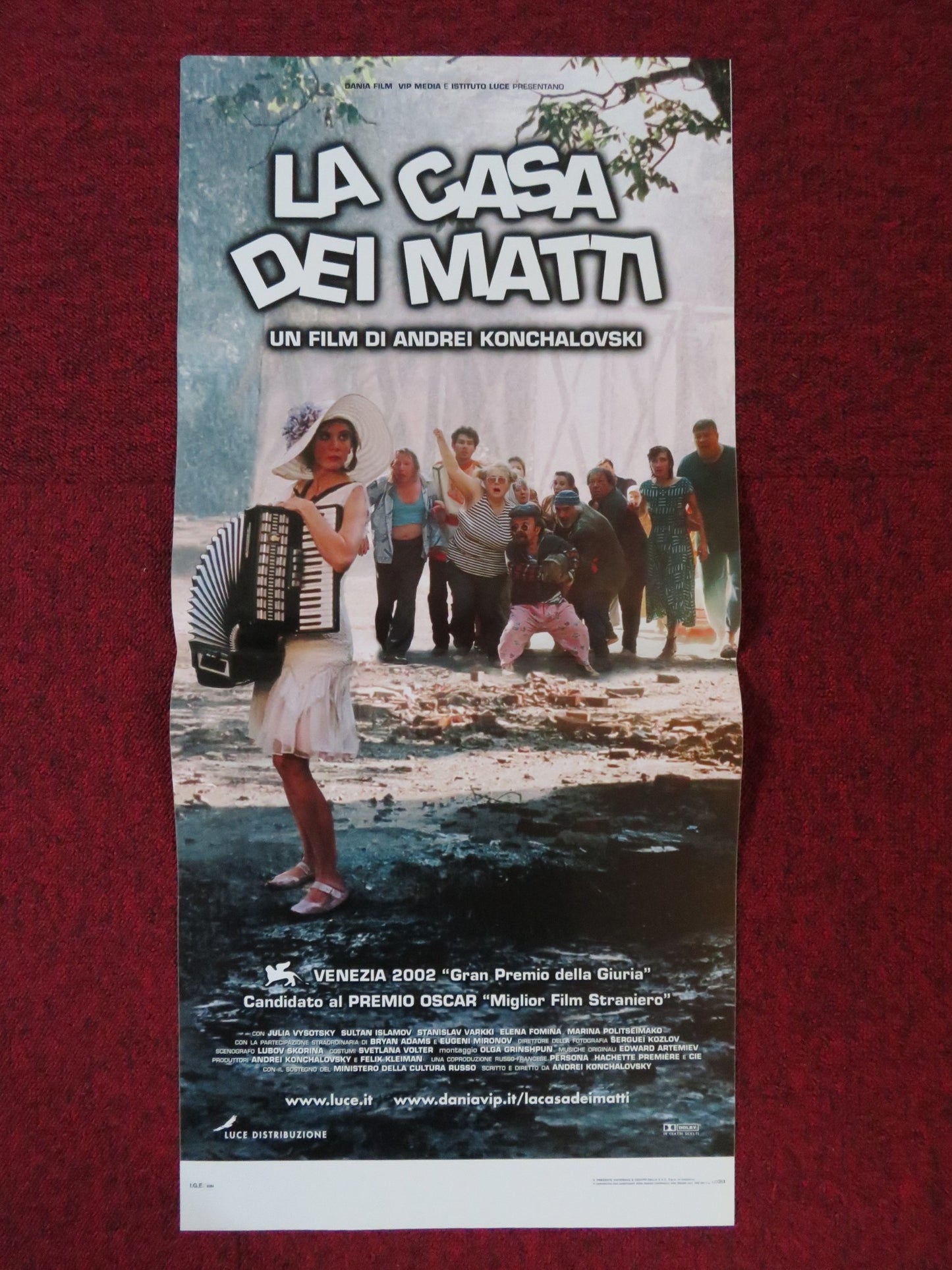 LA CASA DEI MATTI ITALIAN LOCANDINA POSTER YULIYA VYSOTSKAYA E. MIRONOV 2002