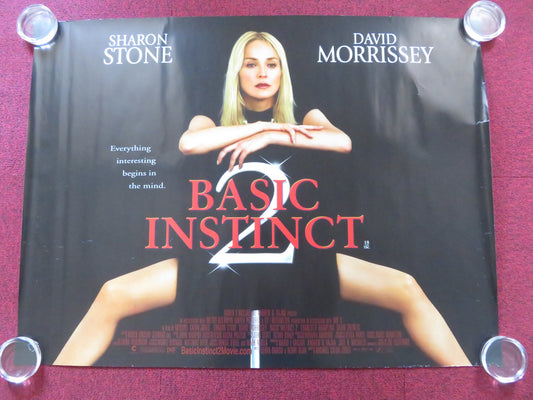 BASIC INSTINCT 2 UK QUAD (30"x 40") ROLLED POSTER SHARON STONE D. MORRISSEY 2006