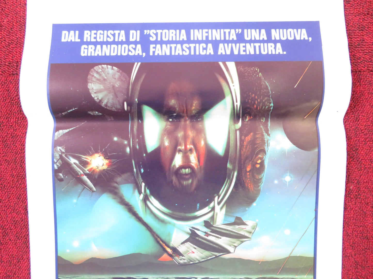 ENEMY MINE ITALIAN LOCANDINA POSTER DENNIS QUAID LOUIS GOSSETT JR. 1985