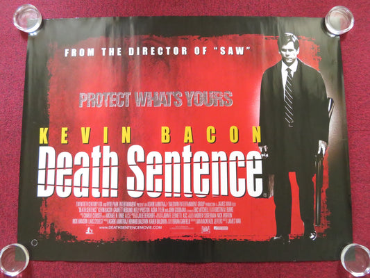 DEATH SENTENCE UK QUAD (30"x 40") ROLLED POSTER KEVIN BACON KELLY PRESTON 2007