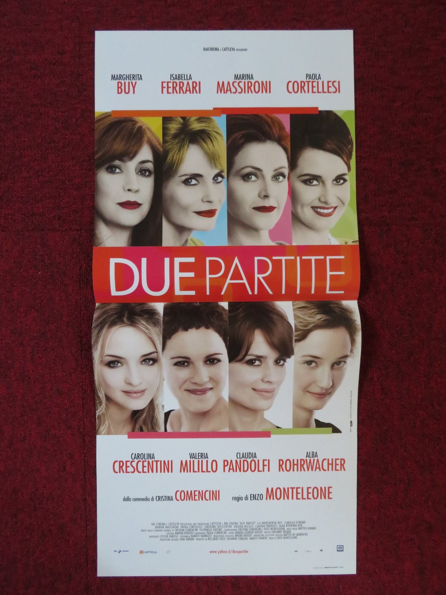 DUE PARTITE ITALIAN LOCANDINA POSTER ISABELLA FERRARI MARGHERITA BUY 2009