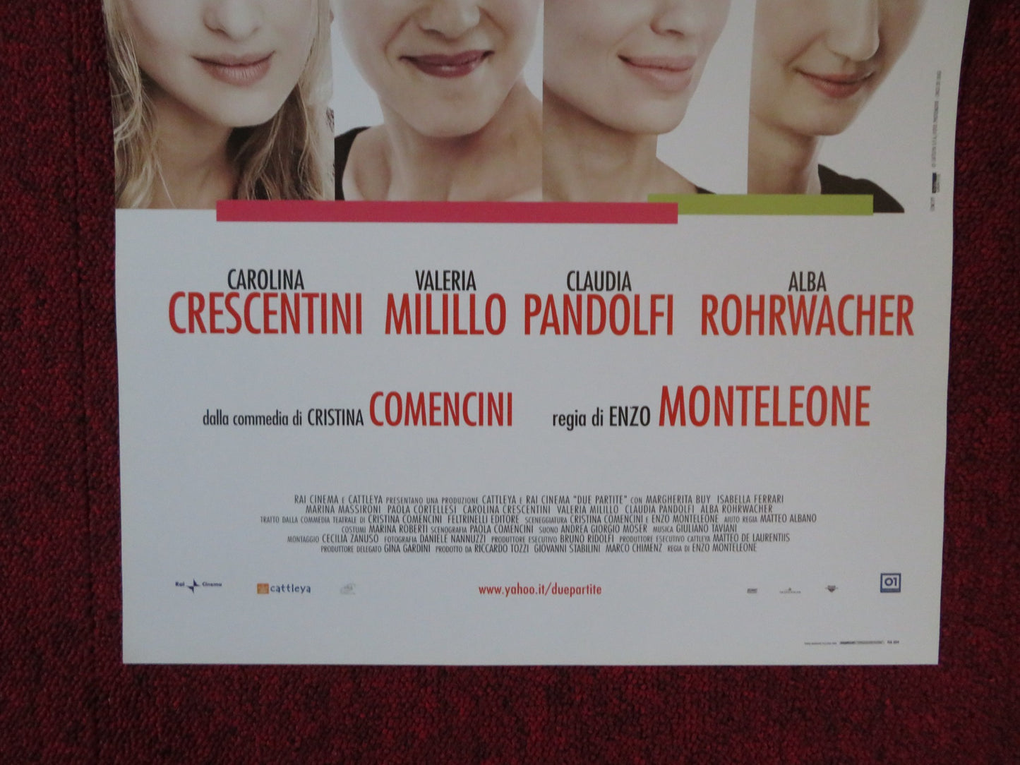 DUE PARTITE ITALIAN LOCANDINA POSTER ISABELLA FERRARI MARGHERITA BUY 2009