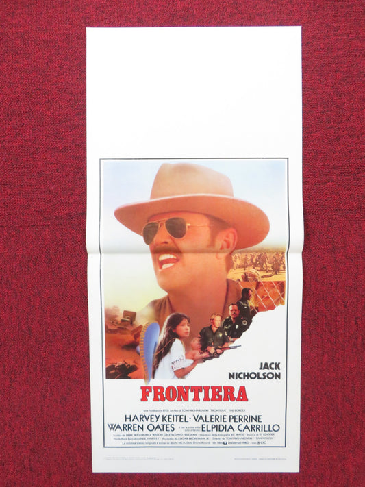 THE BORDER ITALIAN LOCANDINA POSTER JACK NICHOLSON HARVEY KEITEL 1982