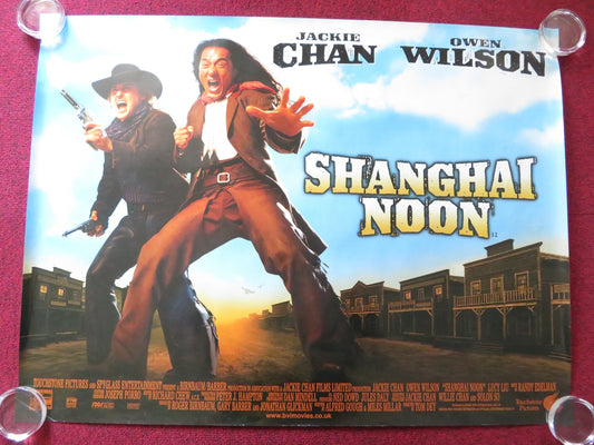 SHANGHAI NOON UK QUAD (30"x 40") ROLLED POSTER JACKIE CHAN OWEN WILSON 2000