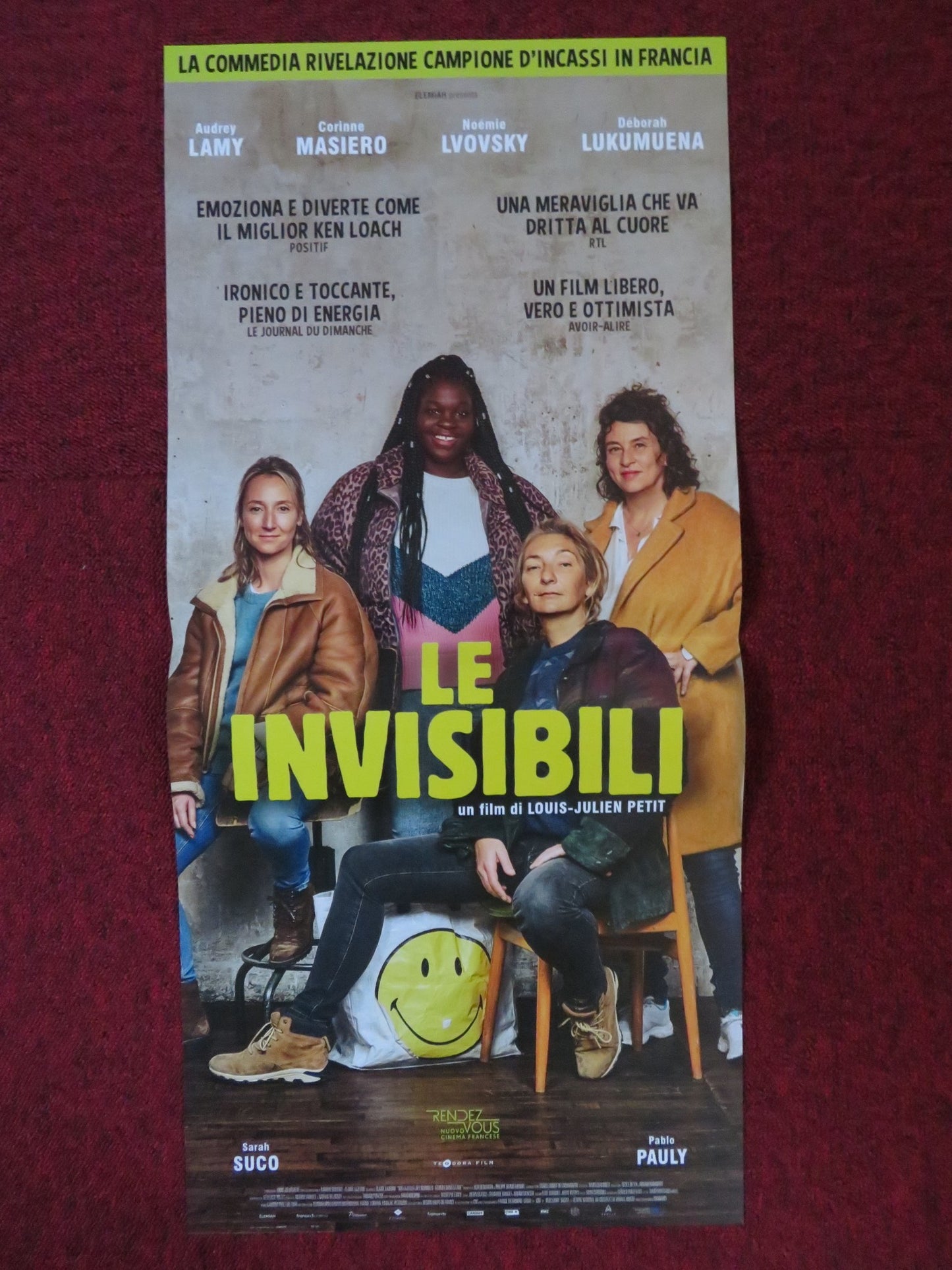 LE INVISIBILI ITALIAN LOCANDINA POSTER AUDREY LAMY CORINNE MASIERO 2018