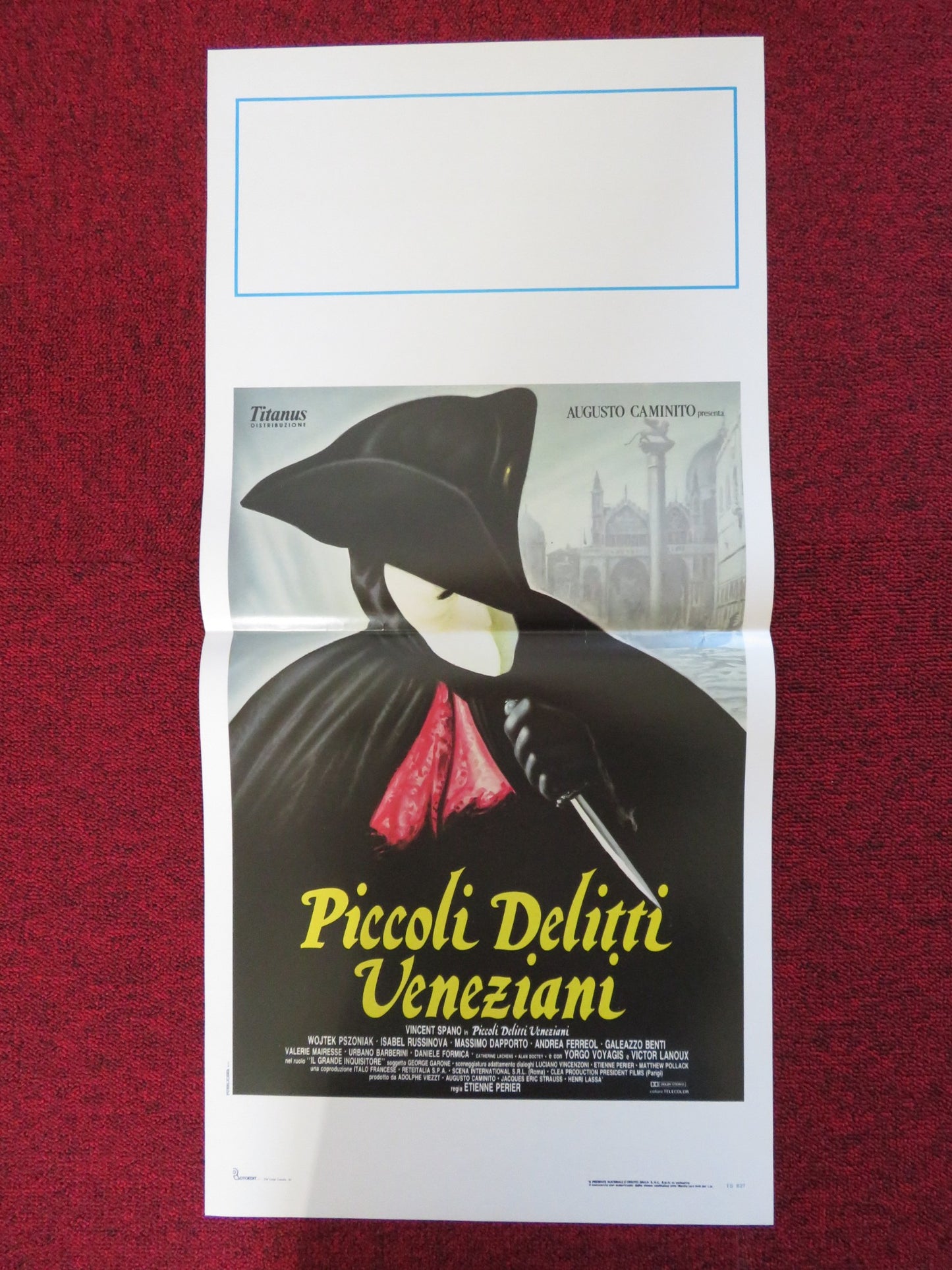 PICCOLI DELITTI VENEZIANI ITALIAN LOCANDINA POSTER VINCENT SPANO 1989