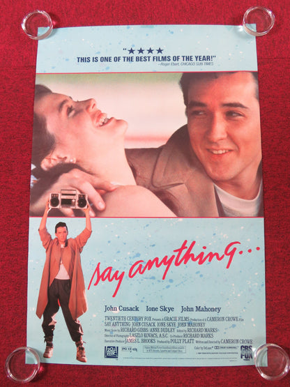 SAY ANYTHING US VHS POSTER JOHN CUSACK IONE SKYE 1989