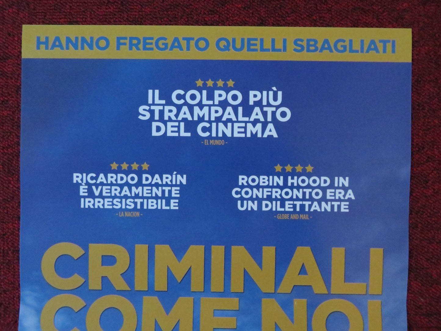 CRIMINALI COME NOI ITALIAN LOCANDINA POSTER RICARDO DARIN LUIS BRANDONI 2019