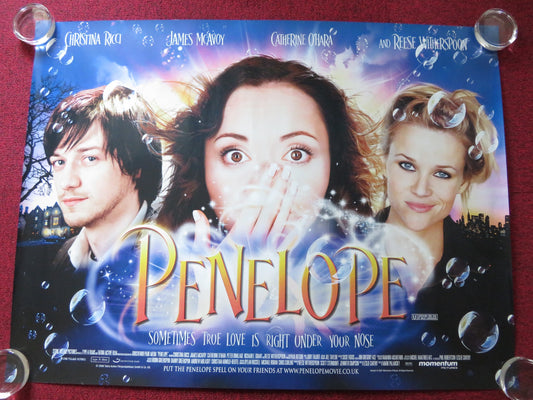 PENELOPE UK QUAD (30"x 40") ROLLED POSTER CHRISTINA RICCI JAMES MCAVOY 2006