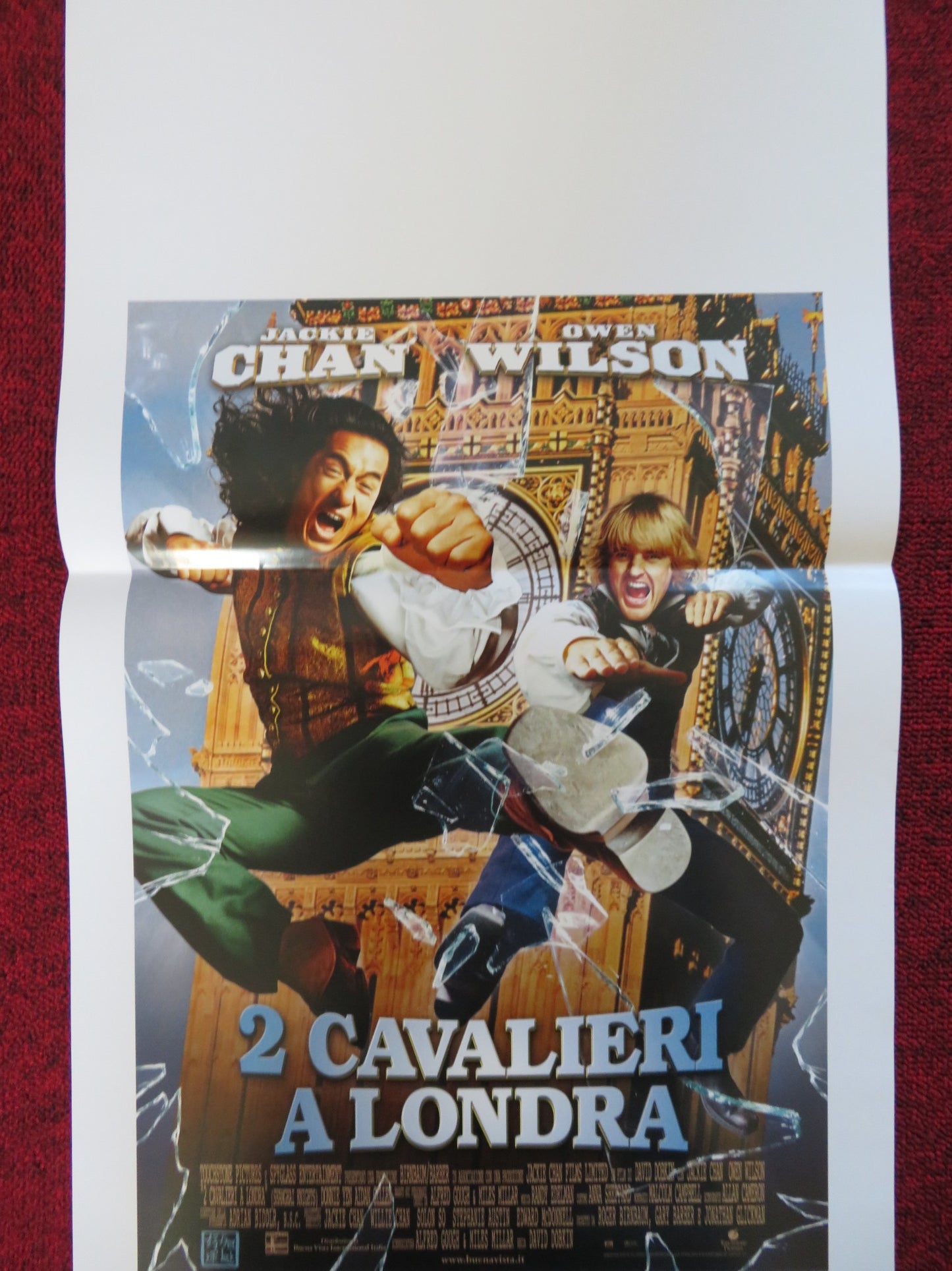 SHANGHAI KNIGHTS ITALIAN LOCANDINA POSTER JACKIE CHAN OWEN WILSON 2003