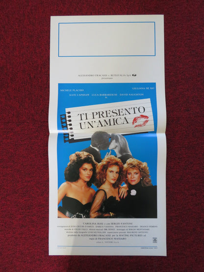 TI PRESENTO UN'AMICA ITALIAN LOCANDINA POSTER MICHELE PLACIDO KATE CAPSHAW 1988