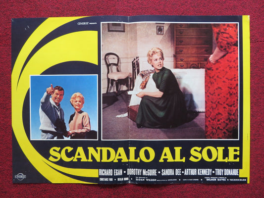 SCANDALO AL SOLE / A SUMMER PLACE - A  ITALIAN FOTOBUSTA POSTER R EGAN 1959