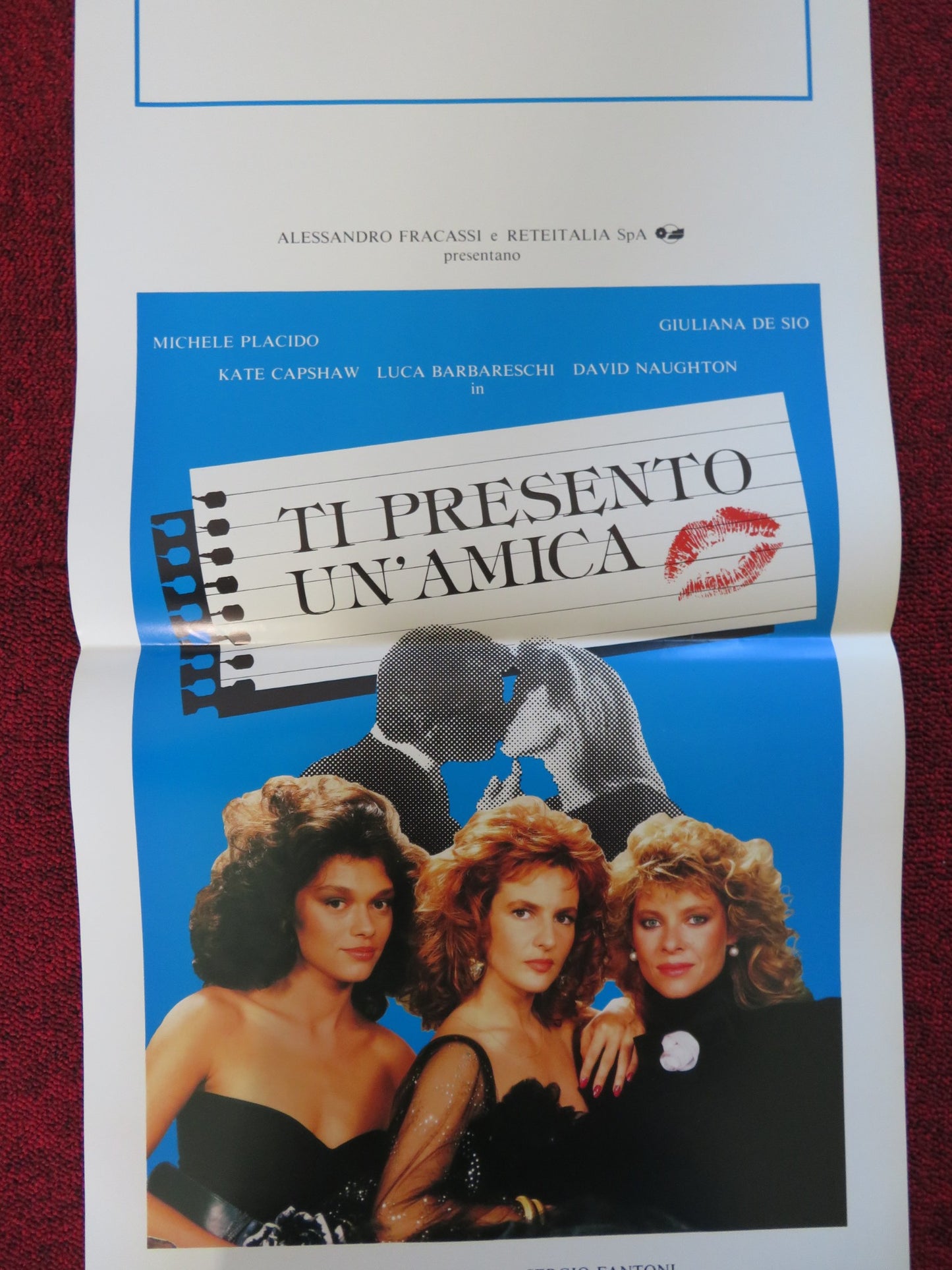 TI PRESENTO UN'AMICA ITALIAN LOCANDINA POSTER MICHELE PLACIDO KATE CAPSHAW 1988