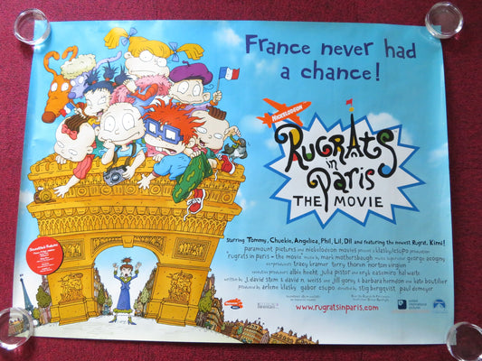 RUGRATS IN PARIS UK QUAD (30"x 40") ROLLED POSTER ELIZABETH DAILY T. STRONG 2000