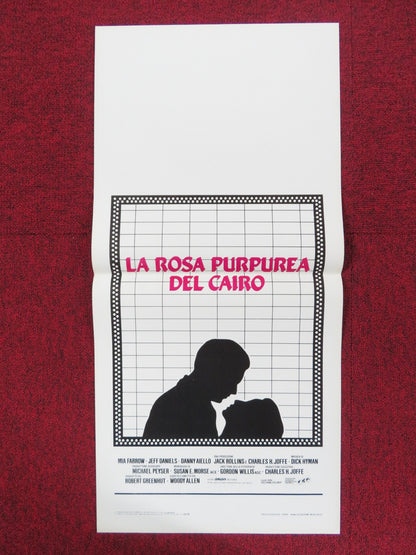 THE PURPLE ROSE OF CAIRO ITALIAN LOCANDINA POSTER MIA FARROW JEFF DANIELS 1985