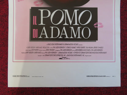 IL POMO DI ADAMO ITALIAN LOCANDINA POSTER PATRICK DEMPSEY TALIA BALSAM 1987