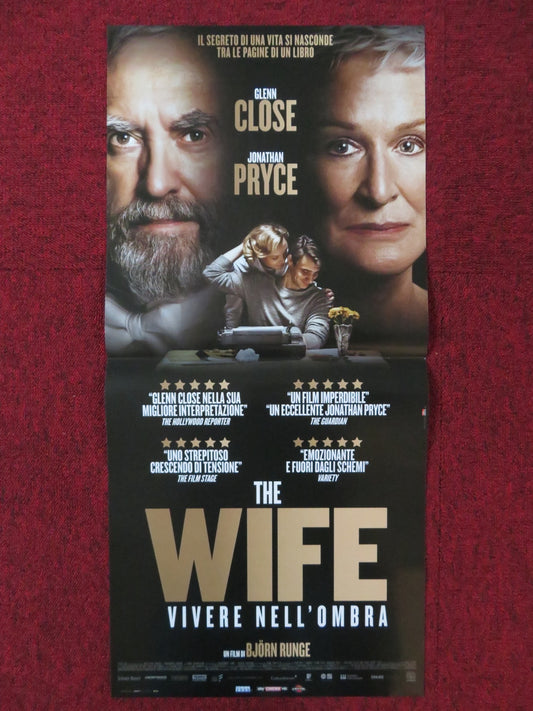 THE WIFE ITALIAN LOCANDINA POSTER GLENN CLOSE JONATHAN PRYCE 2017