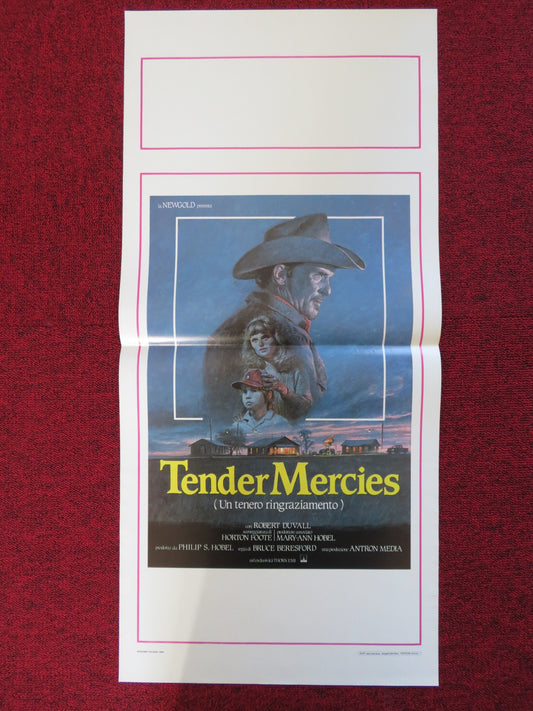 TENDER MERCIES ITALIAN LOCANDINA POSTER ROBERT DUVALL HORTON FOOTE 1984