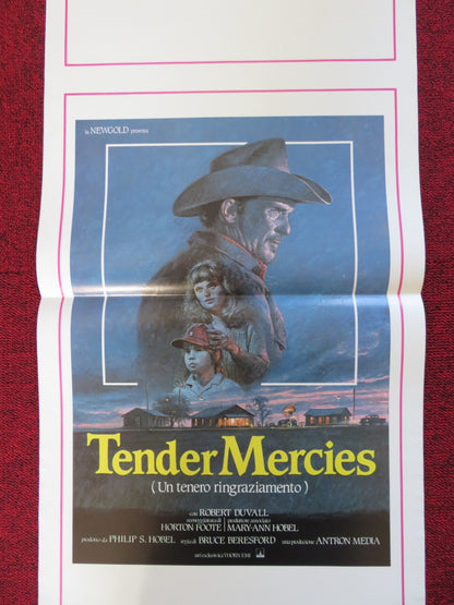 TENDER MERCIES ITALIAN LOCANDINA POSTER ROBERT DUVALL HORTON FOOTE 1984