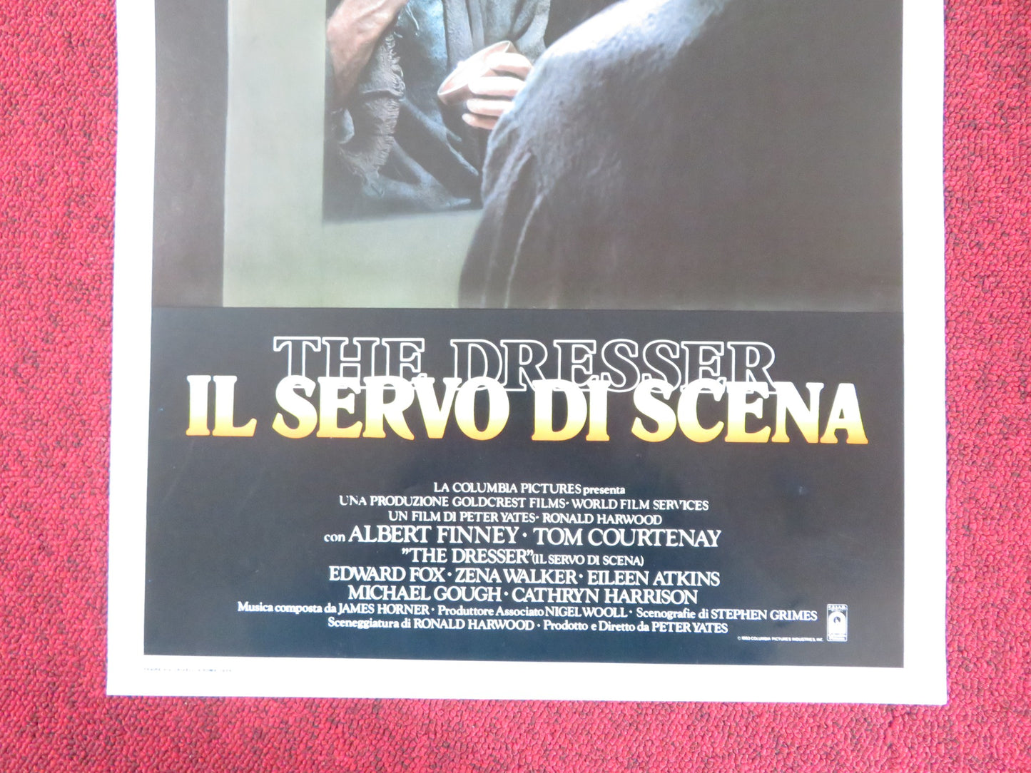 THE DRESSER ITALIAN LOCANDINA POSTER ALBERT FINNET TOM COURTENAY 1984