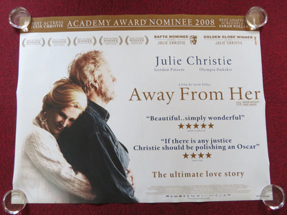 AWAY FROM HER UK QUAD (30"x 40") ROLLED POSTER GORDON PINSENT J. CHRISTIE 2006