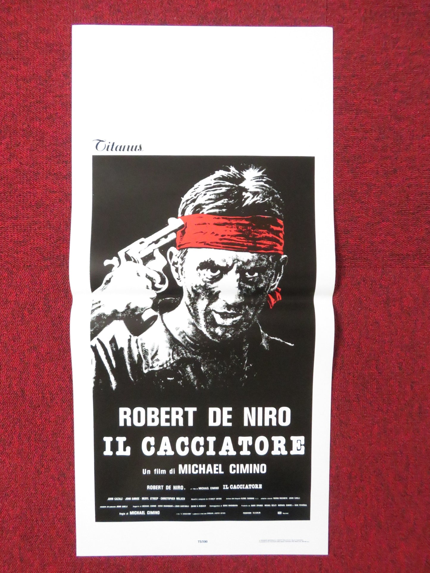 THE DEER HUNTER ITALIAN LOCANDINA POSTER ROBERT DE NIRO CHRISTOPHER WALKEN 1978