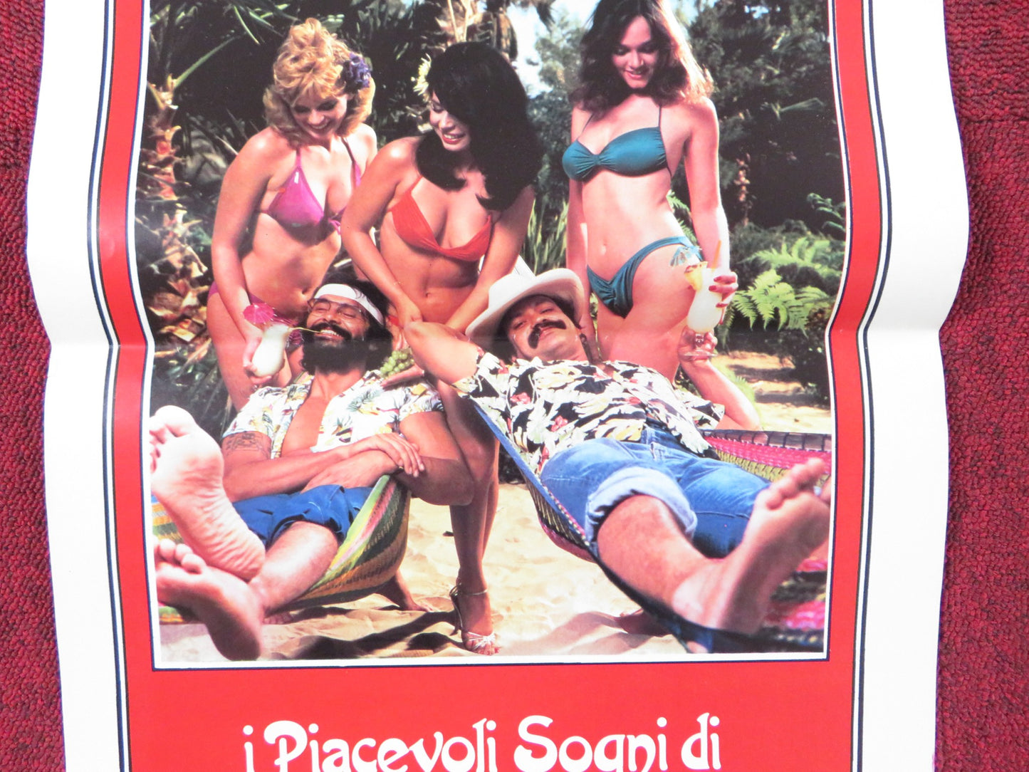 I PIACEVOLI SOGNI DI CHEECH & CHONG - B ITALIAN LOCANDINA POSTER C. MARIN 1982