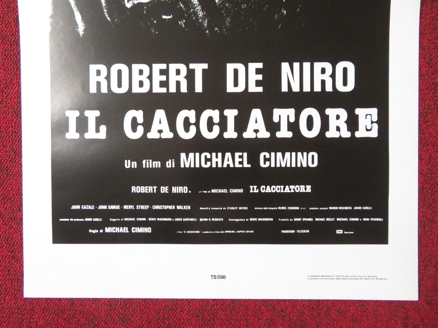 THE DEER HUNTER ITALIAN LOCANDINA POSTER ROBERT DE NIRO CHRISTOPHER WALKEN 1978