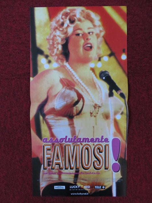 EVERYBODY'S FAMOUS! ITALIAN LOCANDINA POSTER JOSSE DE PAUW E. VAN DER GUCHT 2000