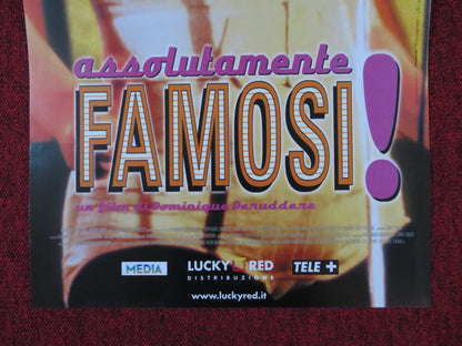 EVERYBODY'S FAMOUS! ITALIAN LOCANDINA POSTER JOSSE DE PAUW E. VAN DER GUCHT 2000