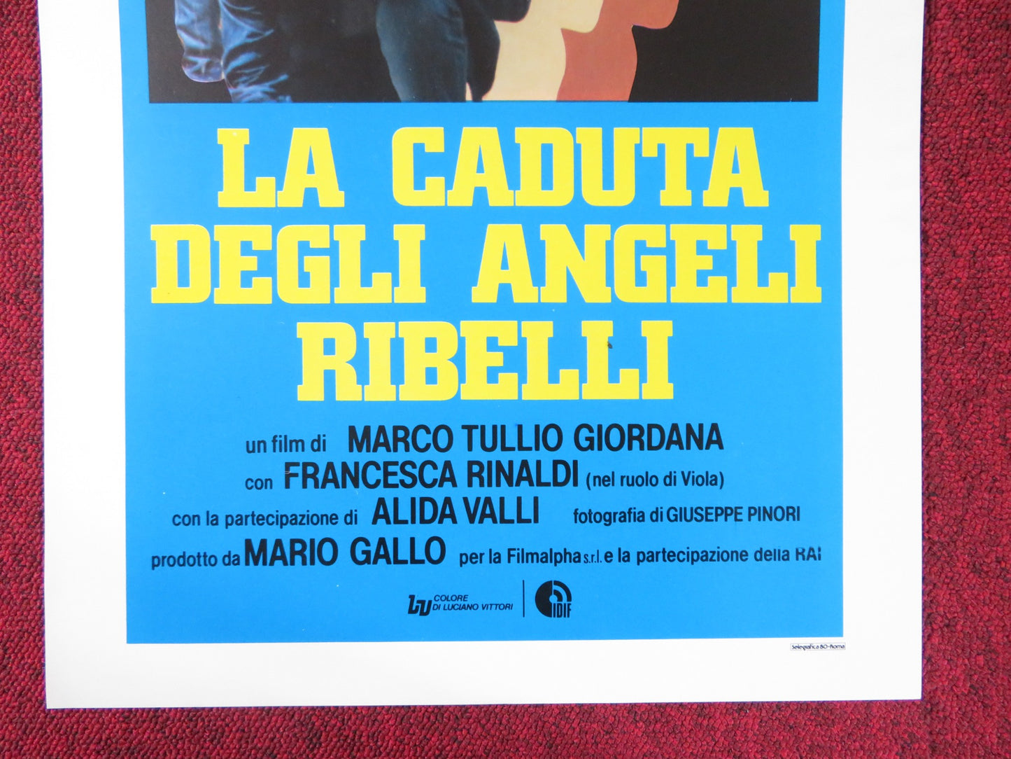 LA CADUTA DEGLI ANGELI RIBELLI ITALIAN LOCANDINA POSTER CLIO GOLDSMITH 1981