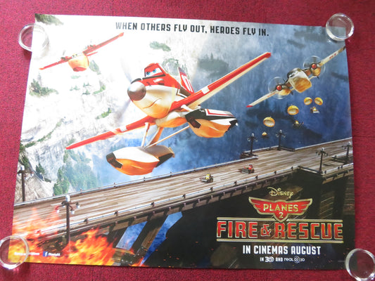 PLANES 2: FIRE & RESCUE UK QUAD (30"x 40") ROLLED POSTER DANE COOK 2014