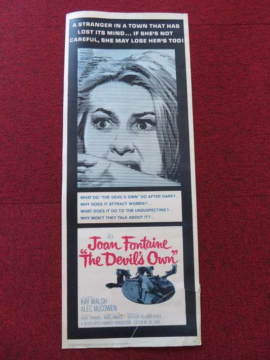 THE DEVIL'S OWN US INSERT (14"x 36") POSTER JOAN FONTAINE KAY WALSH 1966