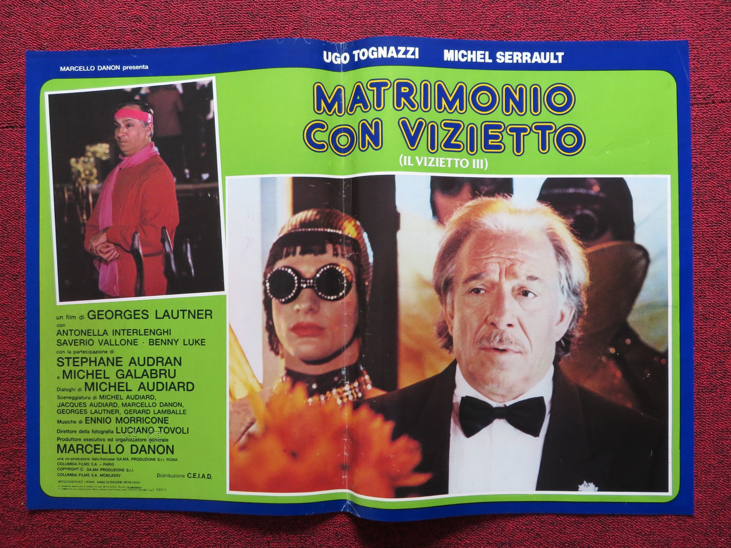 LA CAGE AUX FOLLES 3: THE WEDDING - C ITALIAN FOTOBUSTA POSTER SERRAULT 1985