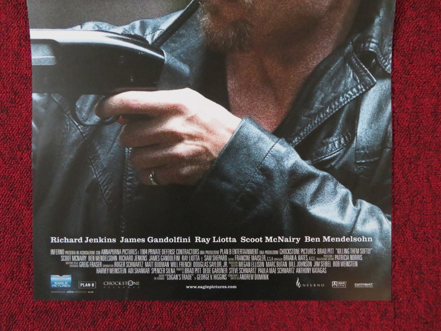 KILLING THEM SOFTLY ITALIAN LOCANDINA POSTER BRAD PITT RAY LIOTTA 2012