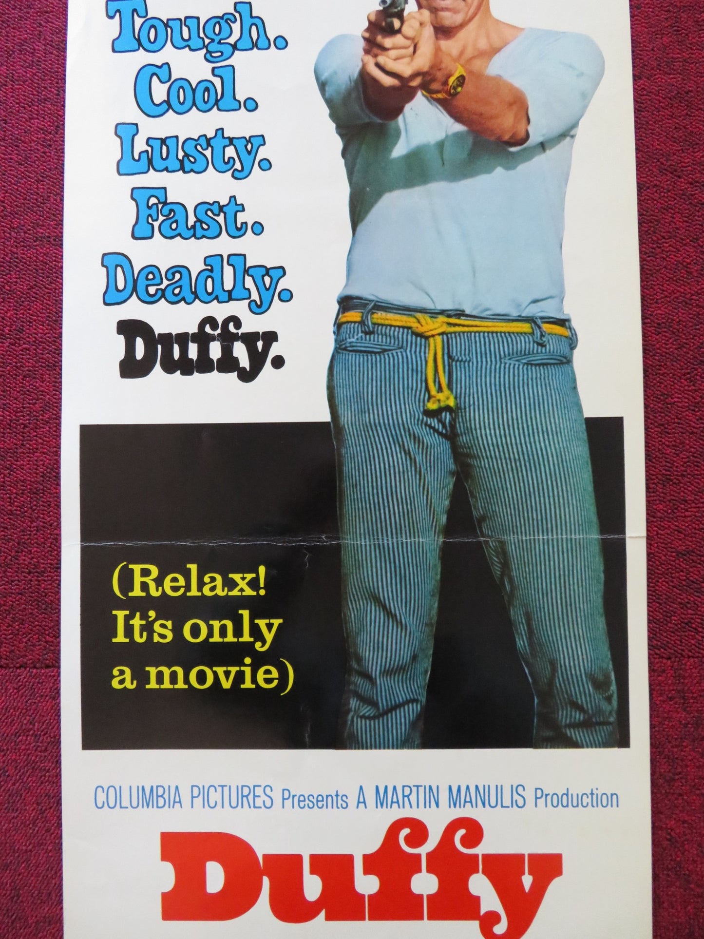 DUFFY US INSERT (14"x 36") POSTER JAMES COBURN JAMES MASON 1968