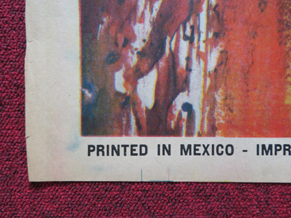 EL MUNDO DE LAS DROGAS FOLDED MEXICAN POSTER JULIO ALDAMA OLIVIA MICHEL 1964