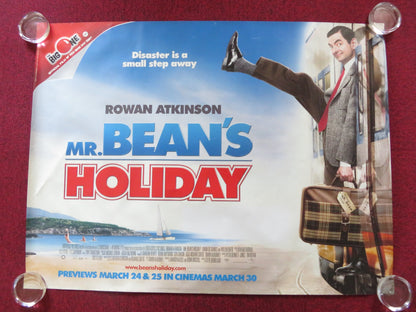 MR BEAN'S HOLIDAY UK QUAD (30"x 40") ROLLED POSTER ROWAN ATKINSON 2007