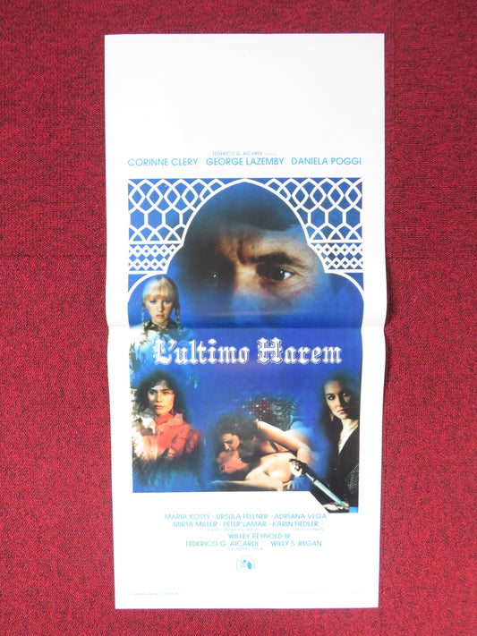 LAST HAREM ITALIAN LOCANDINA POSTER CORINNE CLERY GEORGE LAZENBY 1981