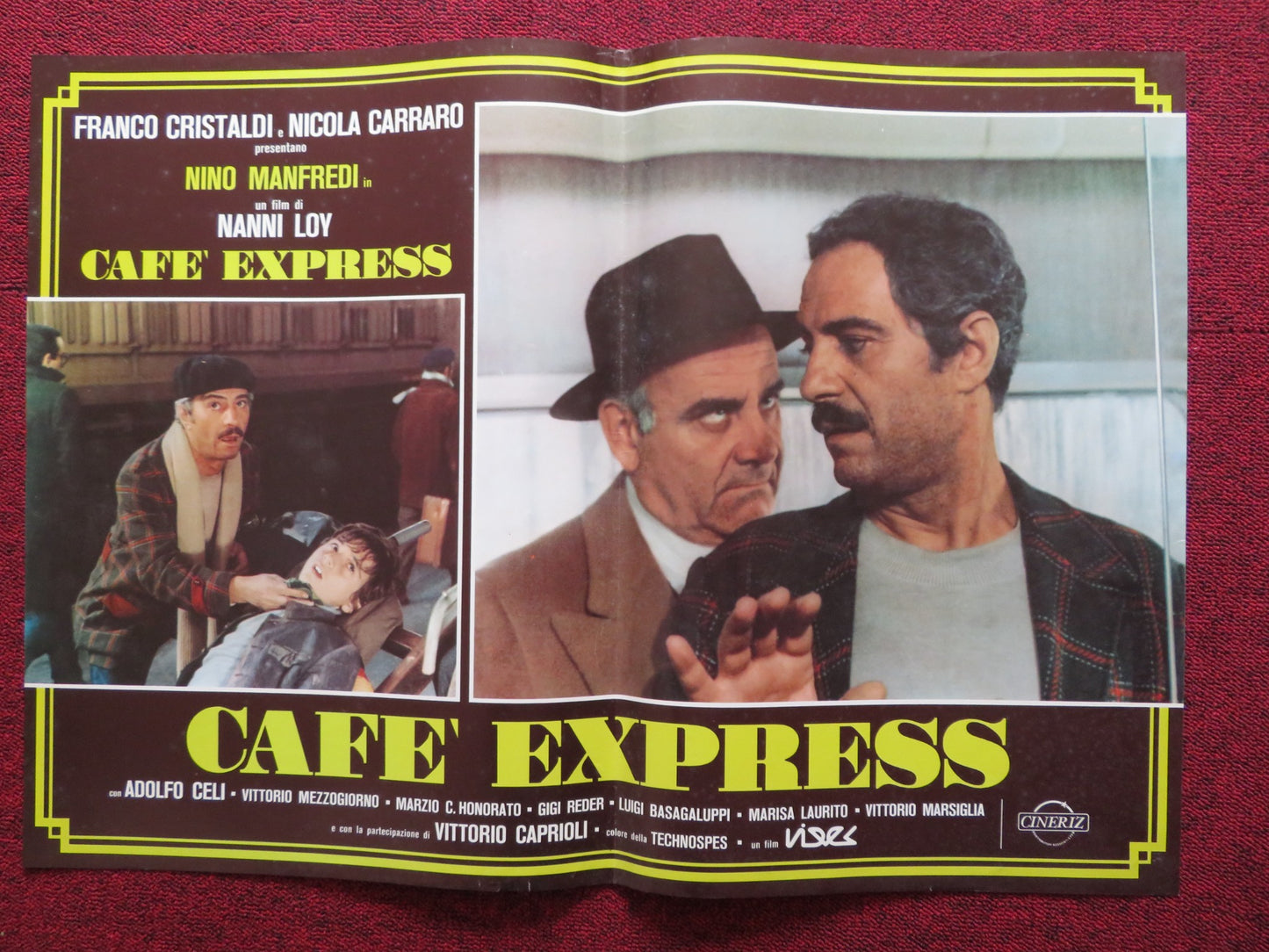 CAFE' EXPRESS -B  ITALIAN FOTOBUSTA POSTER NINO MANFREDI ADOLPHO CELI 1980