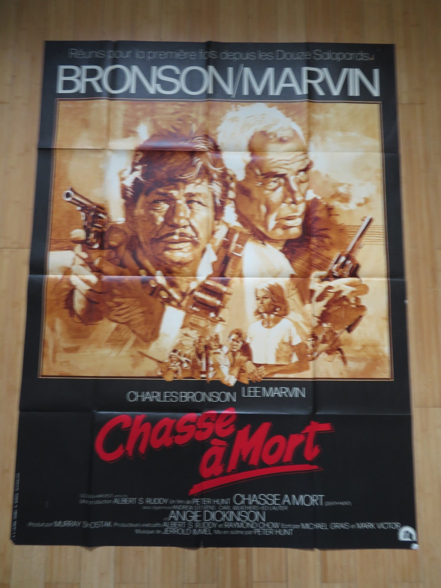 DEATH HUNT FRENCH GRANDE POSTER CHARLES BRONSON LEE MARVIN 1981