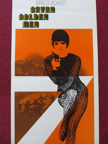 SEVEN GOLDEN MEN US INSERT (14"x 36") POSTER ROSSANA PODESTA PHILIPPE LEROY 1968