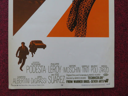 SEVEN GOLDEN MEN US INSERT (14"x 36") POSTER ROSSANA PODESTA PHILIPPE LEROY 1968