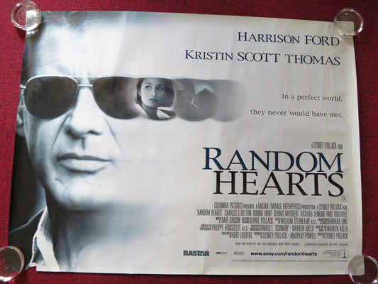 RANDOM HEARTS UK QUAD (30"x 40") ROLLED POSTER HARRISON FORD K. S. THOMAS 1999