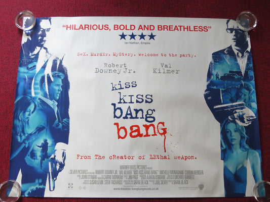 KISS KISS BANG BANG UK QUAD (30"x 40") ROLLED POSTER ROBERT DOWNEY JR. 2005