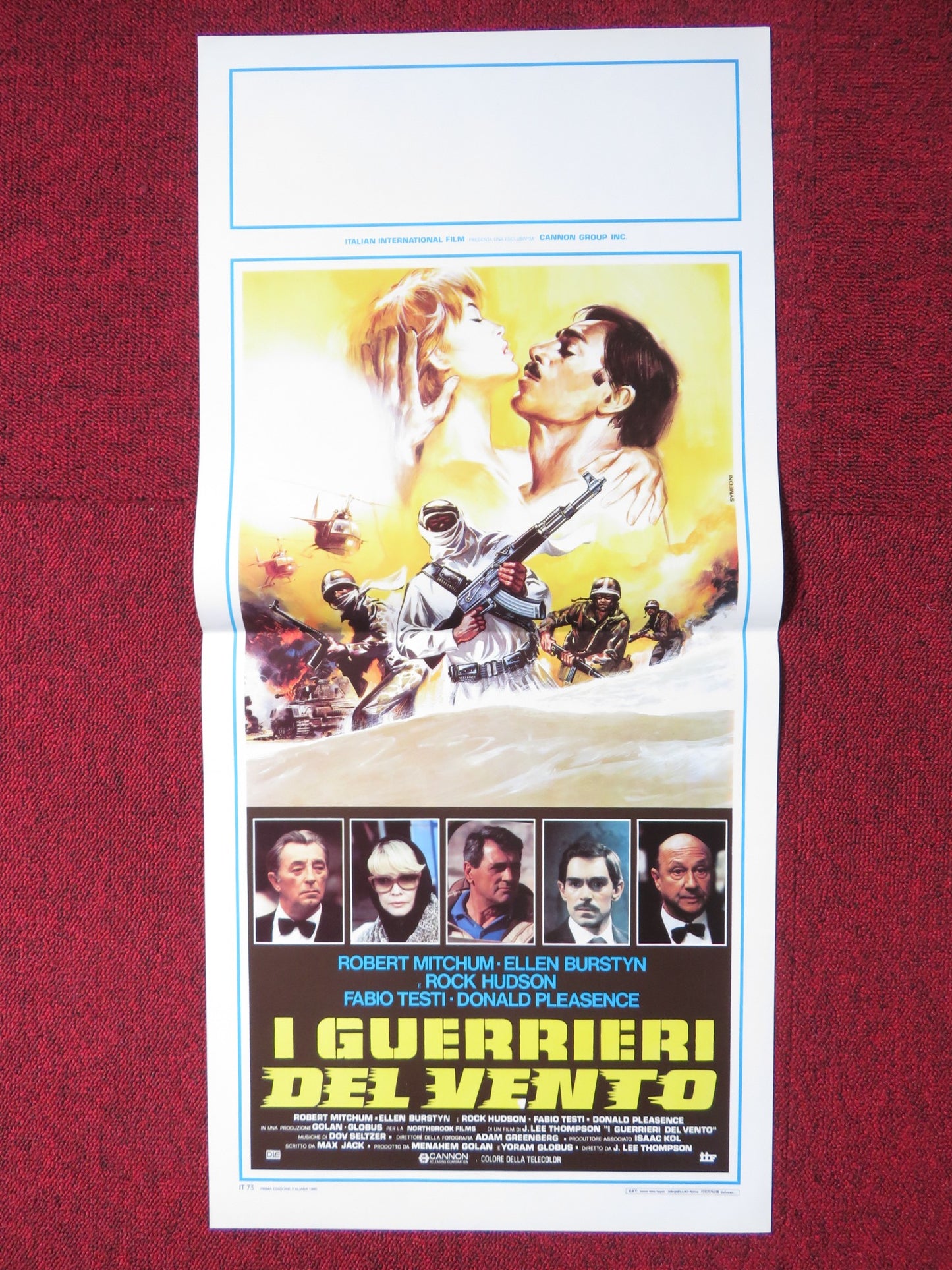 THE AMBASSADOR ITALIAN LOCANDINA POSTER ROBERT MITCHUM ELLEN BURSTYN 1985