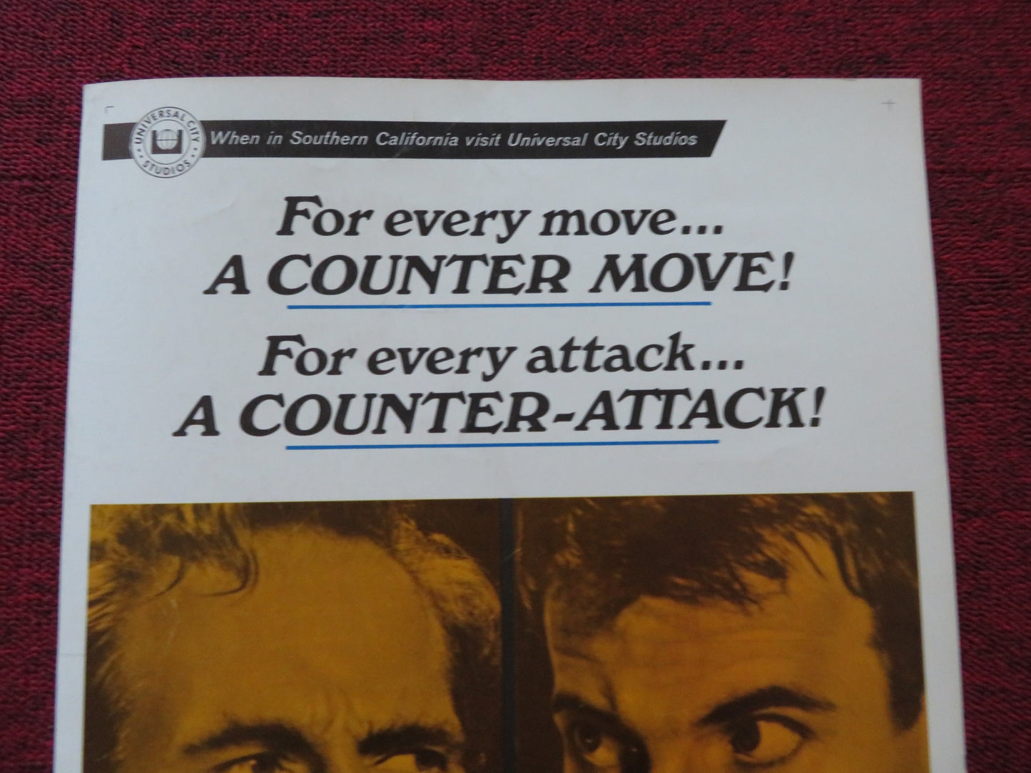 COUNTERPOINT US INSERT (14"x 36") POSTER CHARLTON HESTON MAXIMILAN SCHELL 1968